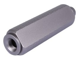 Fém hangtompító 128 x 35 mm (SL10335B) – szürke [SLONG Airsoft]