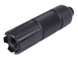 Fém hangtompító 128 x 35 mm (SL10337A) – Fekete [SLONG Airsoft]