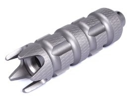 Fém hangtompító 128 x 35 mm (SL10338B) – szürke [SLONG Airsoft]