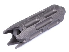 Fém hangtompító 128 x 35 mm (SL10339B) – szürke [SLONG Airsoft]