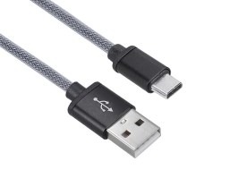 Tartós USB-kábel USB-A-ból USB-C-be, 1m [Solight]