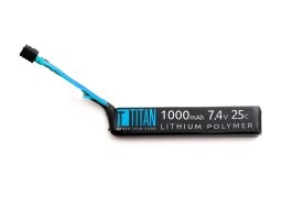 Akkumulátor Li-Po 7,4V 1000mAh 25C - Mini AK bot a Dean-nal [TITAN]