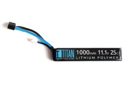 Akkumulátor Li-Po 11,1V 1000mAh 25C - AK Stick a dékánnal [TITAN]