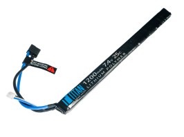 Akkumulátor Li-Po 7,4V 1200mAh 25C - Mini AK bot a Dean-nel [TITAN]