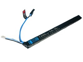 Akkumulátor Li-Po 7,4V 1200mAh 25C - Mini AK bot a Tamiya-val [TITAN]