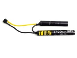 Akkumulátor NiMH 8,4V 1700mAh - Mini CQB a dékánnal [TITAN]