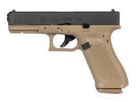 Airsoft pisztoly Glock 17 Gen.5, fém tolózár, CO2, visszahúzás - Coyote [UMAREX]