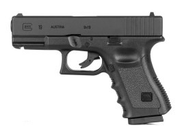 Airsoft pisztoly Glock 19 Gen.3, fém csúszka, CO2, GNB - fekete [UMAREX]