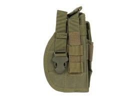 Universal pistol belt/MOLLE holster with mag pouch - Olive Drab [AITAG]