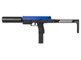 Airsoft GBB VMP-1X SMG, 2 magazines + silencer - Blue [Vorsk]