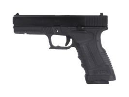 Airsoft pisztoly GP1799A - GBB, fekete fém csúszka, fekete keret [WE]