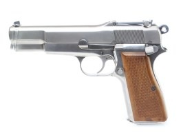 Airsoft pistol Hi-Power M1935 - full metal, blowback, silver [WE]