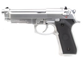 Airsoft pisztoly M9 A1 Gen 2, ezüst, fullmetal, visszahúzós pisztoly [WE]