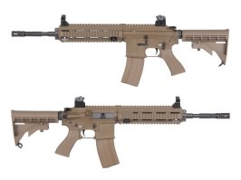 Airsoft puska 4168 V2 - full metal, blowback, TAN [WE]
