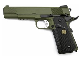 Airsoft pisztoly M.E.U. SOC RAIL- OD, fullmetal, visszahúzós pisztoly [WE]