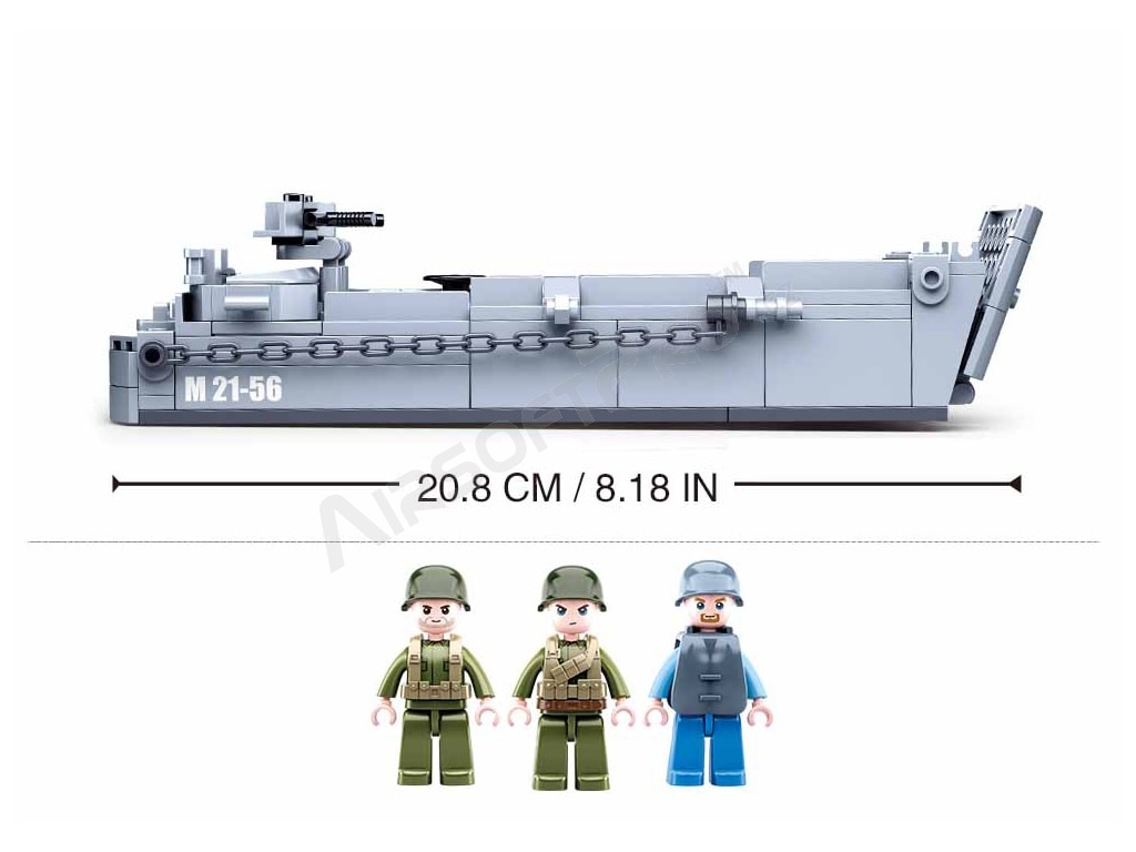 Stavebnica ARMY WW2 M38-B0855 Vyloďovací čln [Sluban]