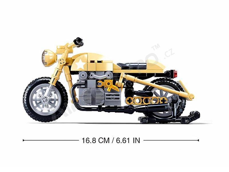 Stavebnica Model Bricks M38-B0959 Armádna motorka [Sluban]