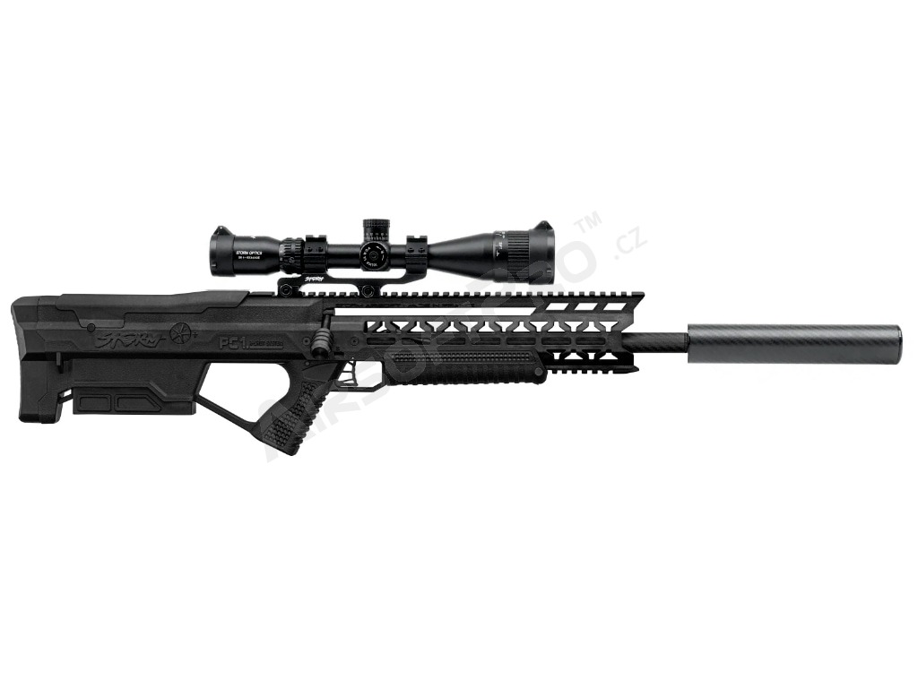 Airsoftová puška PC1 R-Shot System, Standard, Deluxe s optikou s puzdrom - čierná [STORM Airsoft]