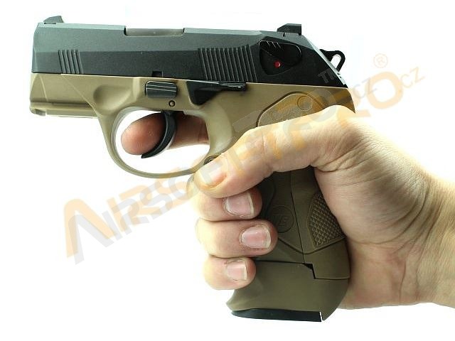 Airsoftová pištoľ Compact Bulldog - 2x zásobník, TAN, BlowBack [WE]